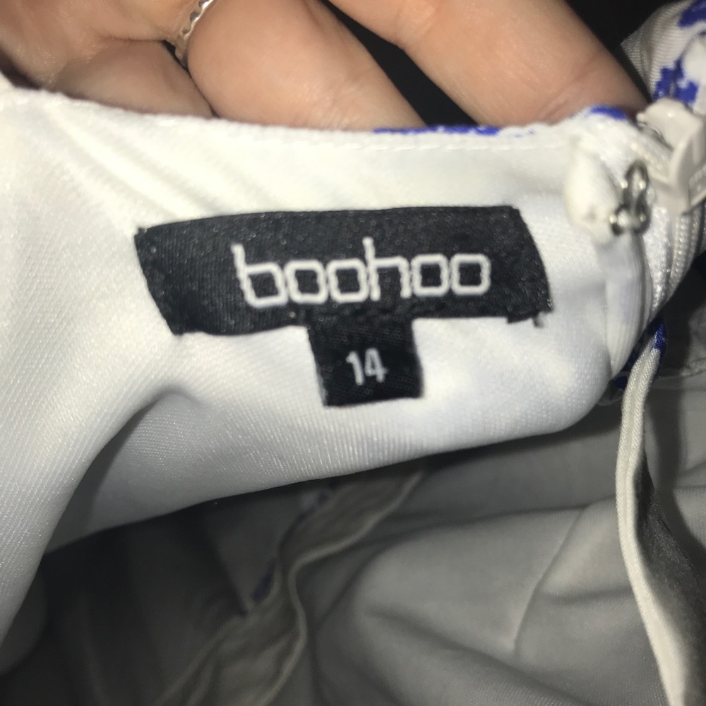 Boohoo blue and white romper size 10 - Picture 3 of 4